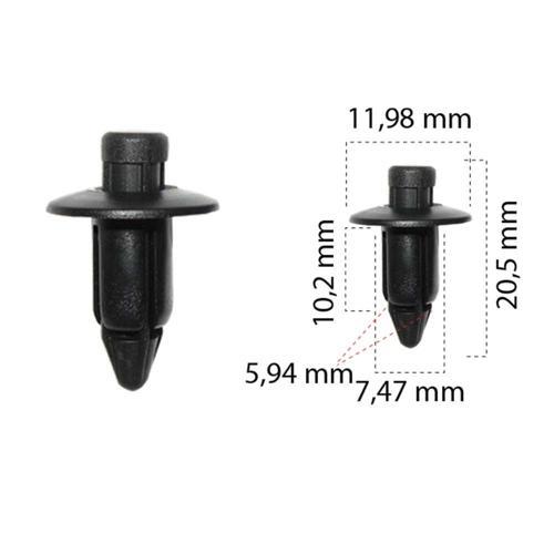 Klips Cam Izgara 5,94mm 66824-01G00 Nissan Motorsiklet Suzuki GSXR Hayabusa Bandit Yamaha YZF R1 R6 10 Adet