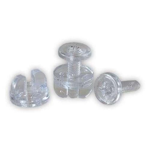 Kelebek Klips Stand İçin Şeffaf Uzun Vidalı 20Mm 25 Adet