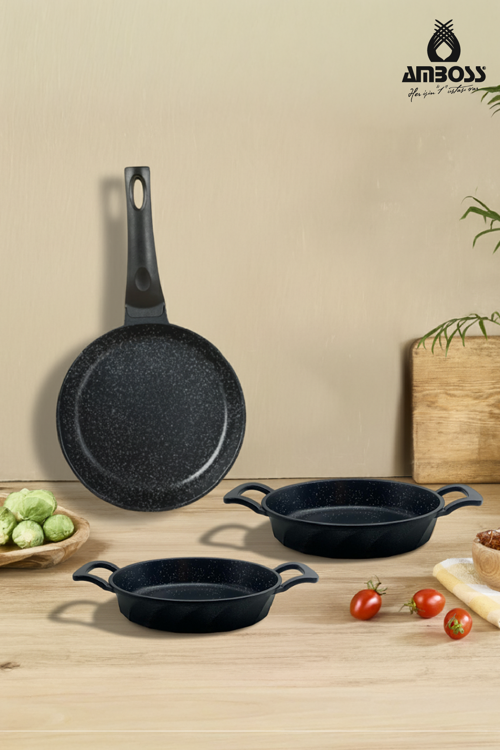 Vento 3 Parça Döküm 26 cm Tava 18-20 cm Sahan Seti