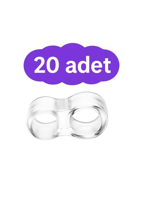 Şeffaf Silikon Kapı Stoperi Tutacağı 20 Adet Kapı Durdurucu