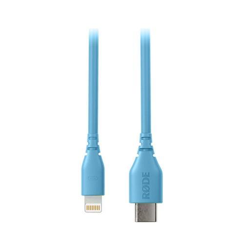 SC21-B Lightning Iphone Mikrofon Bağlantı Kablosu 30cm (Mavi)