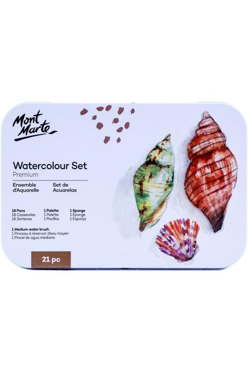 MM Premium Suluboya Seti Teneke Kutu 21'li