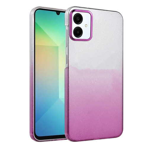 Samsung Galaxy A06 Kılıf Glossy Seri Simli Sert Kapak