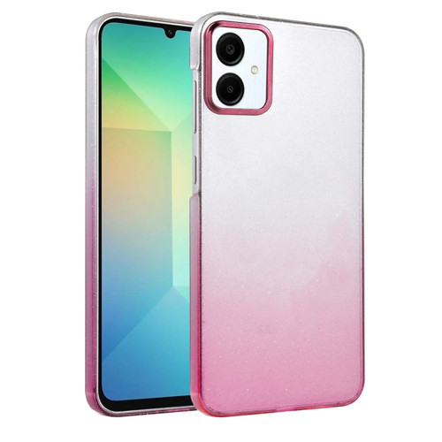 Samsung Galaxy A06 Kılıf Glossy Seri Simli Sert Kapak