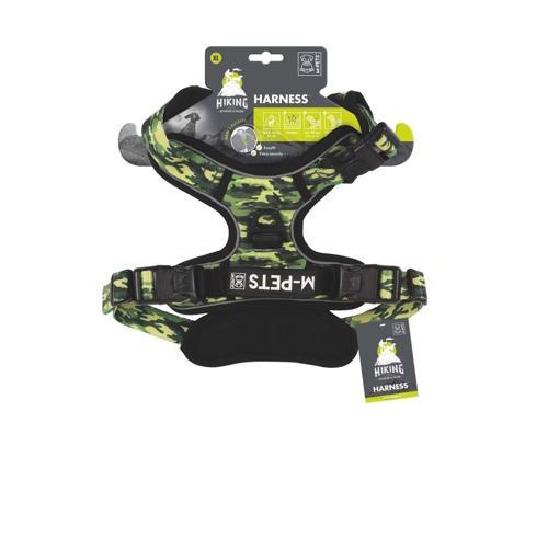 Hıkıng Reflektörlü Kamuflaj Desenli Soft Köpek Göğüs Tasması L