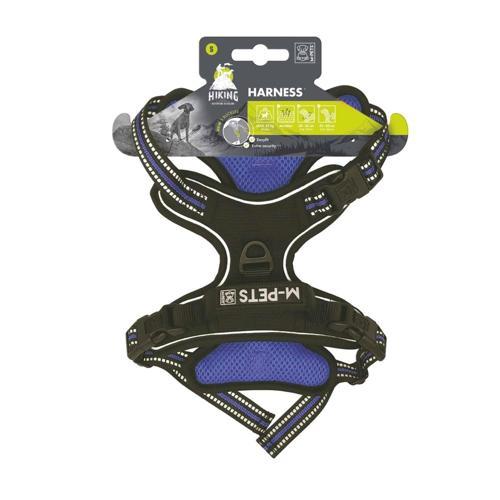 Hıkıng Reflektörlü Soft Köpek Göğüs Tasması Mavi L