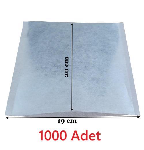 Çay Demleme Filtresi Boş Demlik Poşeti Büyük Endüstriyel Boy Kazan Galoşu Bonesi 19x20 cm 1000 Adet Ev Otel Cafe Horeca