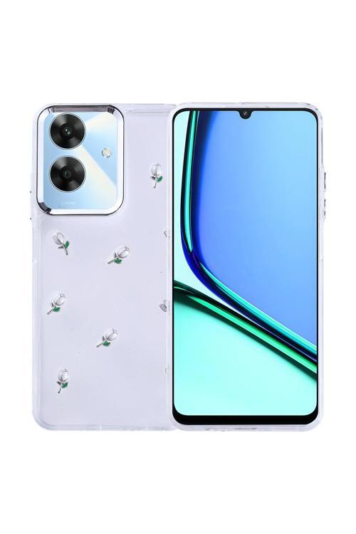 Realme Note 60 Uyumlu Kılıf Airbag Köşeli Şeffaf Baskılı Z-Kutup