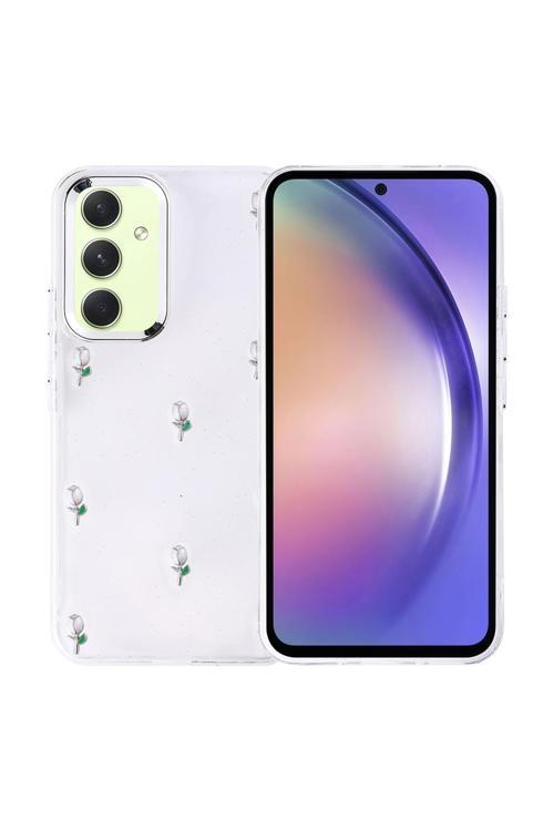 Samsung Galaxy A54 Uyumlu Kılıf Airbag Köşeli Şeffaf Baskılı Z-Kutup