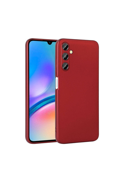 Galaxy A05S Uyumlu Kılıf Z- Premier Silikon Soft Pürüzsüz Yüzey Kapak Kırmızı