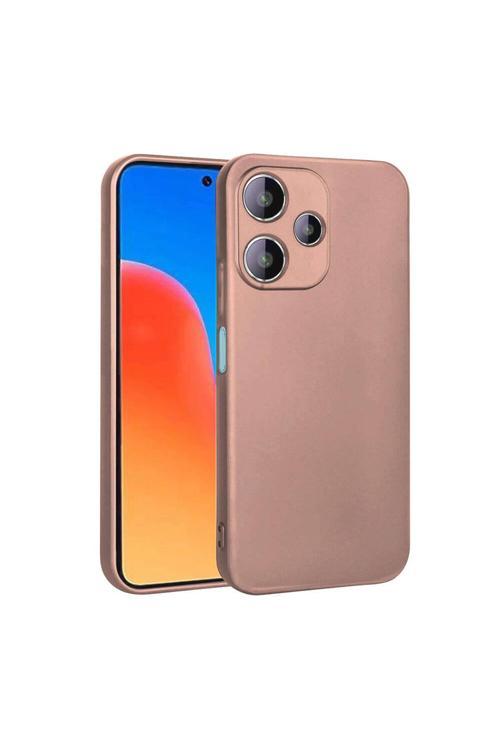 Xiaomi Redmi 12 5G Uyumlu Kılıf Z- Premier Silikon Soft Pürüzsüz Yüzey Kapak Rosegold