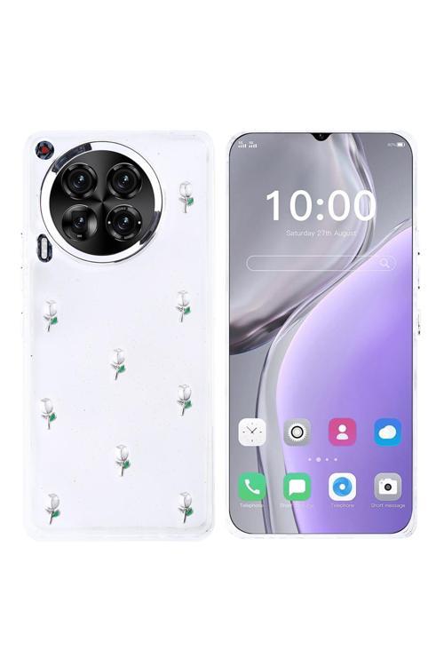 Tecno Camon 30 4G Uyumlu Kılıf Airbag Köşeli Şeffaf Baskılı Z-Kutup