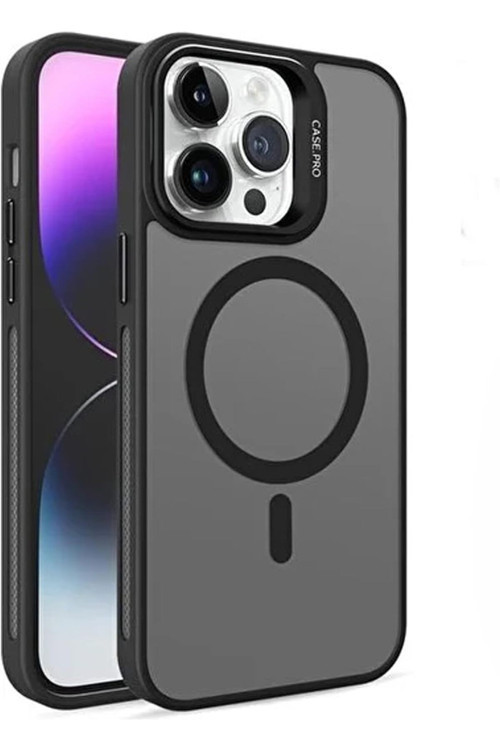 İphone 12 Pro Uyumlu Kamera Lens Aparatlı Stand Olabilen Magsafe Uyumlu