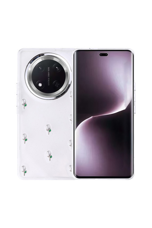 Honor Magic 7 Lite Uyumlu Kılıf Airbag Köşeli Şeffaf Baskılı Z-Kutup