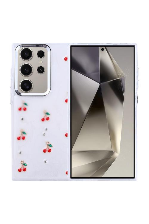 Samsung Galaxy S25 Ultra Uyumlu Kılıf Airbag Köşeli Şeffaf Baskılı Z-Kutup