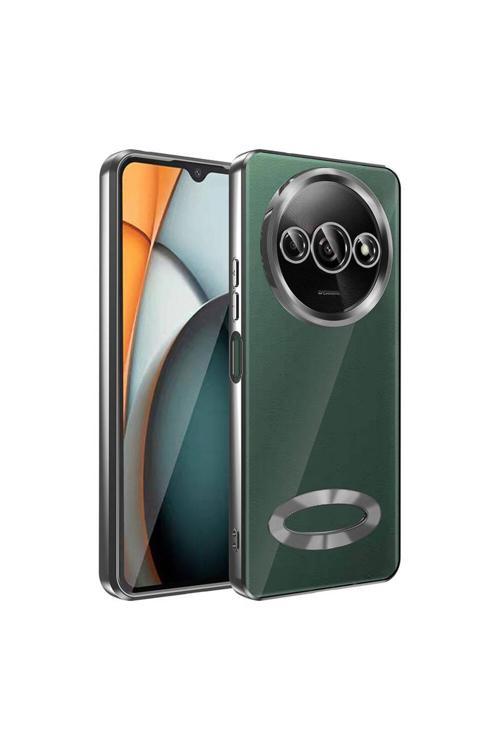 Xiaomi Redmi A3 4G 2024 Uyumlu Kılıf Kamera Korumalı Logo Gösteren Parlak Colored Z-Omega
