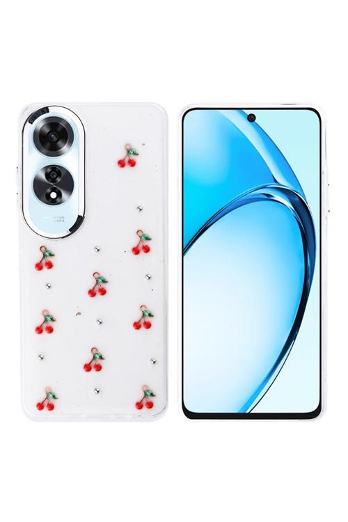 Oppo A60 Uyumlu Kılıf Airbag Köşeli Şeffaf Baskılı Z-Kutup