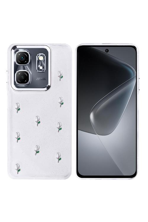 İnfinix Smart 9 Uyumlu Kılıf Airbag Köşeli Şeffaf Baskılı Z-Kutup