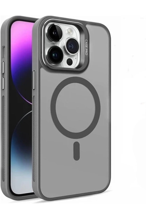 İphone 16 Pro Max Uyumlu Kamera Lens Aparatlı Stand Olabilen Magsafe Uyumlu Magnetic