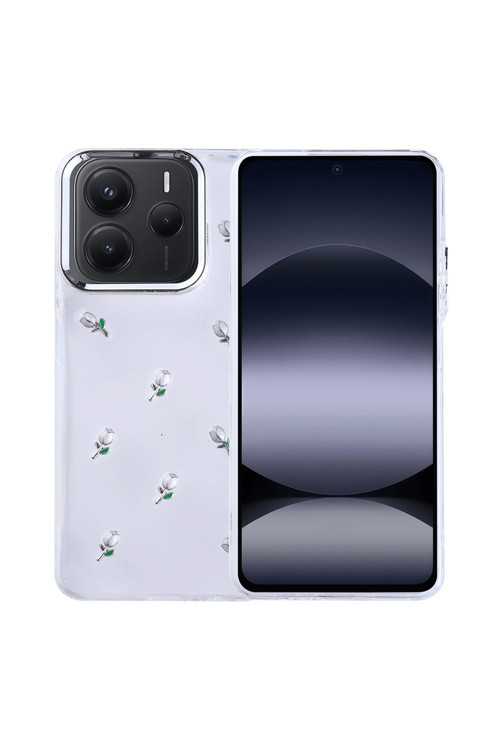 Xiaomi Redmi Note 14 5G Uyumlu Kılıf Airbag Köşeli Şeffaf Baskılı Z-Kutup