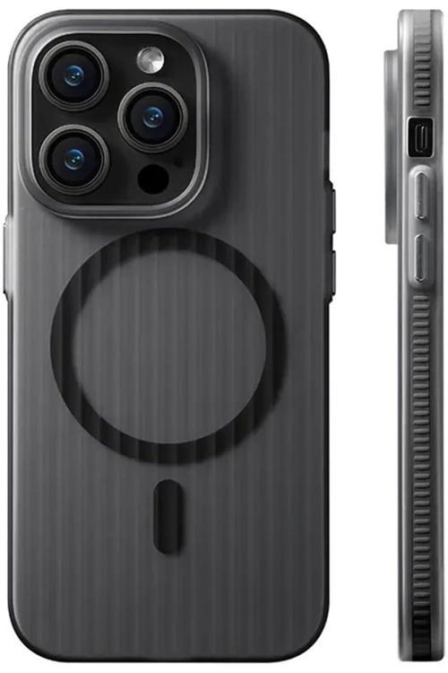 İphone 15 Plus Uyumlu Kılıf Kamera Korumalı Magsafe Uyumlu Şeffaf Transparan Tırtıklı Kılıf