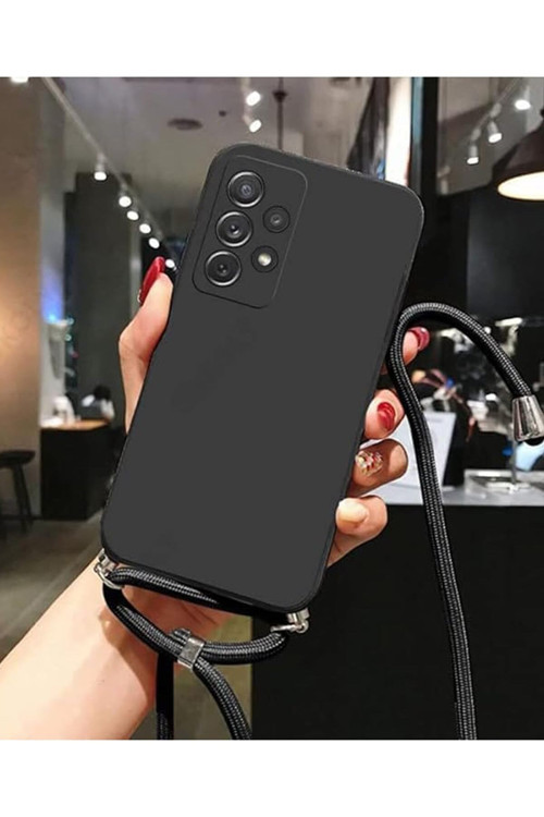 Galaxy A07 Uyumlu İpli Boyun Askılı Silikon Kılıf Boyun Çapraz Asılabilen İpli Kılıf