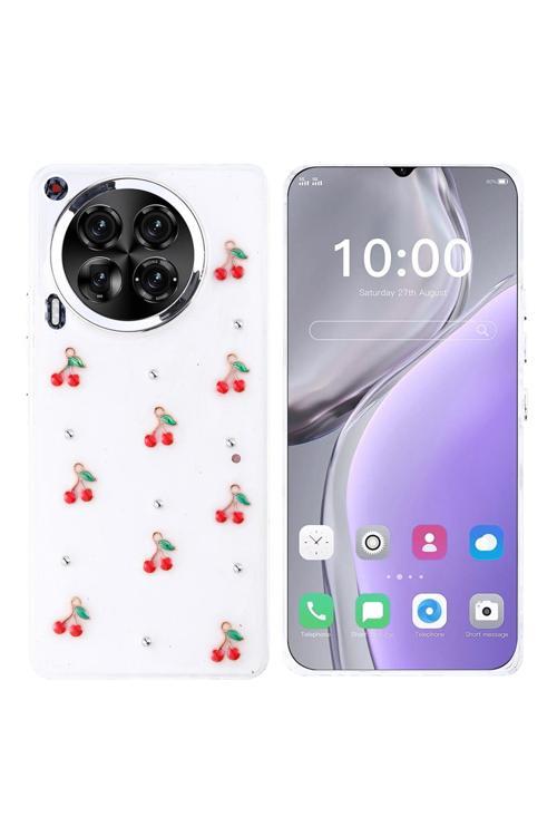Tecno Camon 30 Uyumlu Kılıf Airbag Köşeli Şeffaf Baskılı Z-Kutup