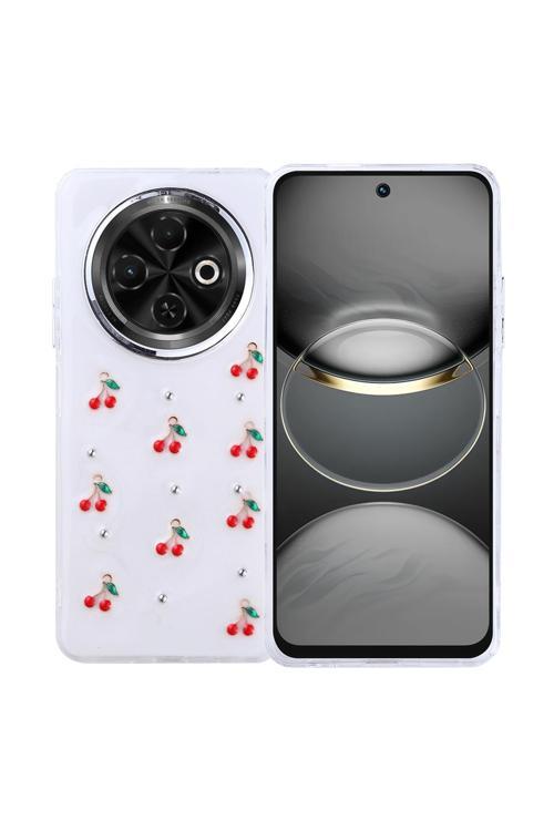 Tecno Spark 30C Uyumlu Kılıf Airbag Köşeli Şeffaf Baskılı Z-Kutup