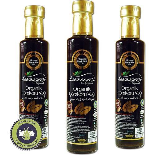 Organik Çörek Otu Yağı 3 Adet x 250 Ml