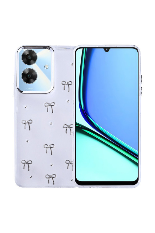 Realme Note 60 Uyumlu Kılıf Airbag Köşeli Şeffaf Baskılı Z-Kutup