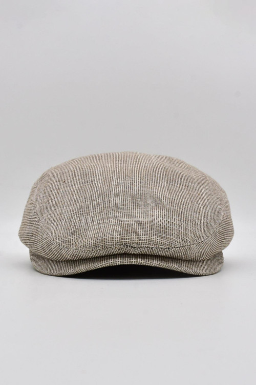 Denizci Tipi Kasket Keten Dokulu Yazlık Şapka