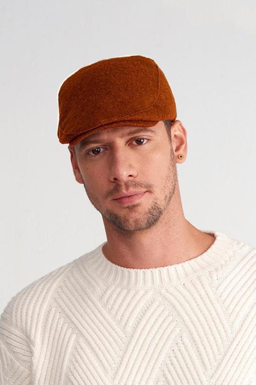 Erkek Yün Flat Cap Kasket Peaky Blinders Şapka