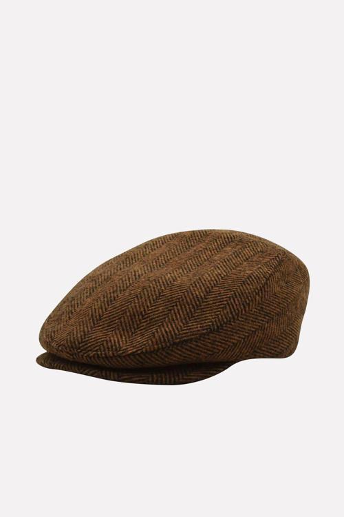 Erkek Şapka Kışlık Trend Flat Cap Yün Kasket Camel