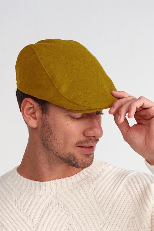 Erkek Yün Flat Cap Kasket Peaky Blinders Şapka