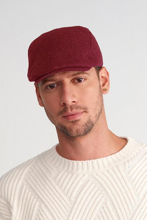 Erkek Yün Flat Cap Kasket Peaky Blinders Şapka