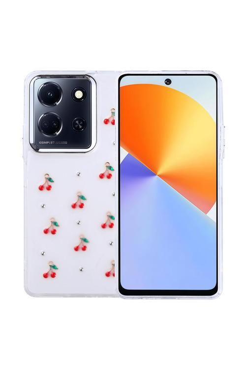 İnfinix Note 30 5G Uyumlu Kılıf Airbag Köşeli Şeffaf Baskılı Z-Kutup