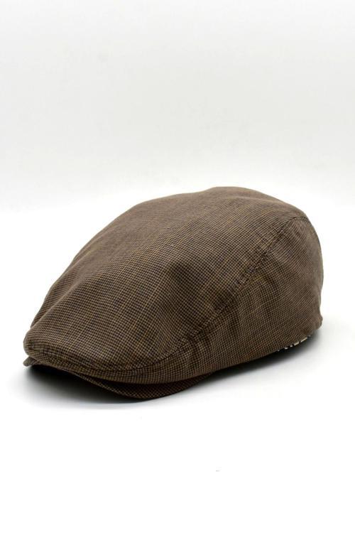Erkek Dokulu London Kasket Bakır Flat Cap Şapka