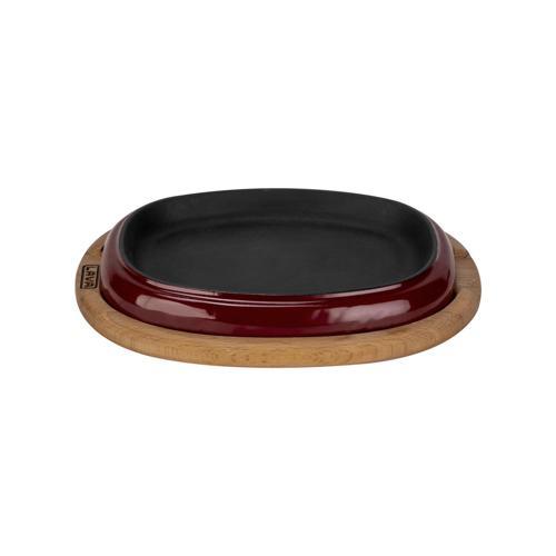 Oval Fajita Tabağı Kayın Servis Ahşabı Ölçü 12x19cm.