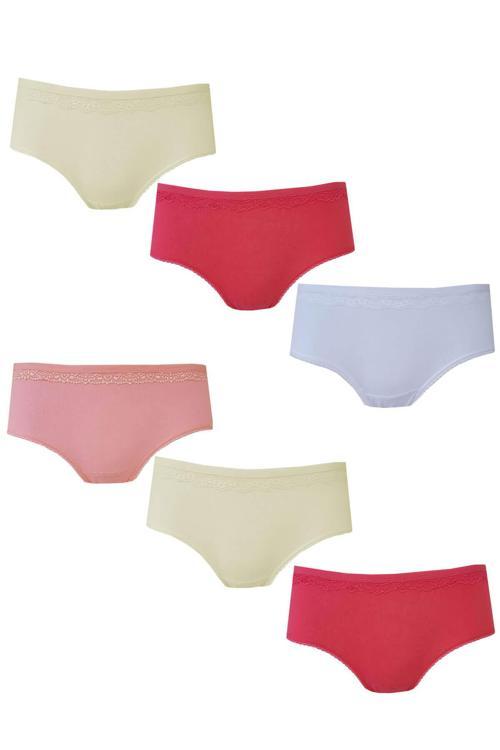 İç Giyim 6lı Kız Çocuk Pınar Bato Pamuklu Slip Külot