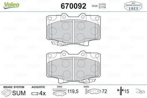 FREN BALATASI ÖN LAND CRUISER 2.4 8496 LAND CRUISER 80 4.0-4.2D 9097
