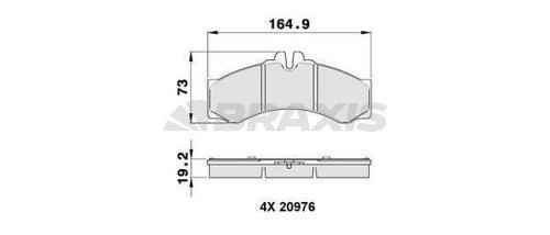 FREN BALATASI ON / ARKA SPRINTER 9606 LT 28 35 46 9606