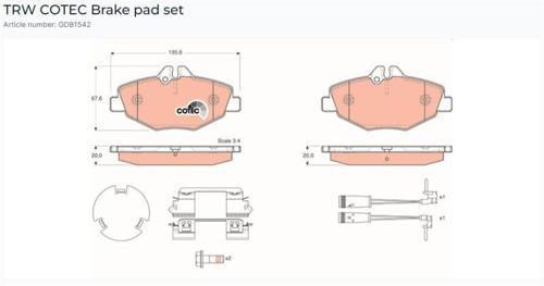 FREN BALATASI ÖN MERCEDES E-CLASS W211 0208 S211 0309