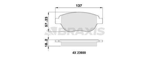 ON FREN BALATASI CITROEN C3 II C4 XSARA BERLINGO 00 PEUGEOT 1007 207 307 206 00 FIAT DOBLO 06 GEE