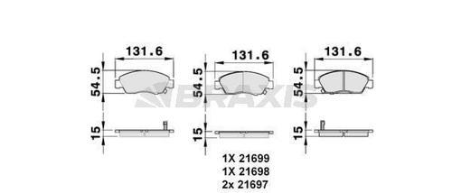 ON FREN BALATASI HONDA CIVIC 1,4 1992 2000 HONDA CITY JAZZ 2004 2008