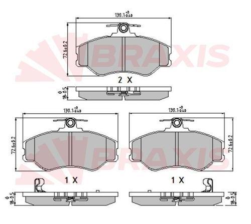 ON FREN BALATASI HYUNDAI H100 MINIBUS 1994-2005 H100 KAMYONET 1993-2003