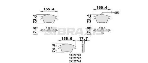 ON FREN BALATASI (17 INC) / (KABLOLU) TRANSPORTER T5 0309