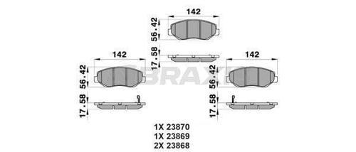 ON FREN BALATASI HONDA CIVIC X FC KASA 1.6 2016- CRV 2002-2006 ACCORD CL7 CL8 2003-