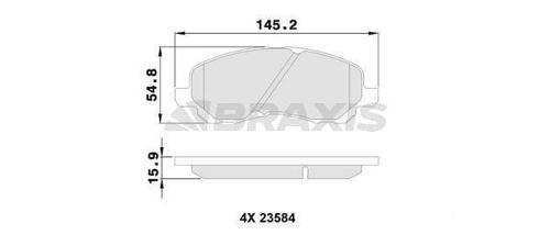 ON FREN BALATASI MITSUBISHI LANCER 03-11 ASX 11-13 GALANT 96- OUTLANDER 03- 4008 12- C4 12- COMP
