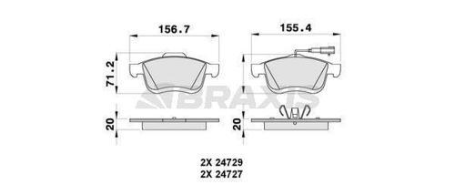 ON FREN BALATASI FIAT DOBLO III 500L 10 OPEL COMBO 12 LANCIA DELTA III 0914