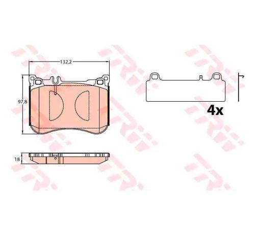FREN BALATASI ÖN MERCEDES S-CLASS W222 C217 A217